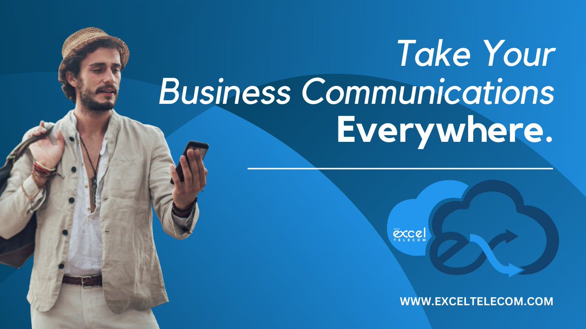 ExcelTelecominc's tweet image. Looking for business comms on the go? 

Welcome to exCloud! 

It was designed not only to flex to fit your needs but also to be easy to manage, simple to scale, and a pleasure to use!

exceltelecom.com/en/solutions/c… 

#CanadianBusinessCommunications #CanadianPhoneSystem #excloud
