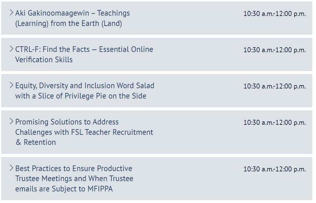 OPSBA's tweet photo. At 10:30, we’ll have 5 concurrent workshops. For more details: https://t.co/gk88FsK19Y #OPSBA23 https://t.co/6kHHb7ahss