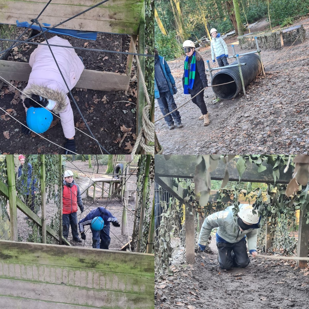 OLM_Primary's tweet photo. Over and out from Group 8 with their final activity of the week The Blind Trail. Using all the skills they've developed this week. #teamwork #communication #trust #listening #OLMLockerbie23 https://t.co/cjygXqQBv2