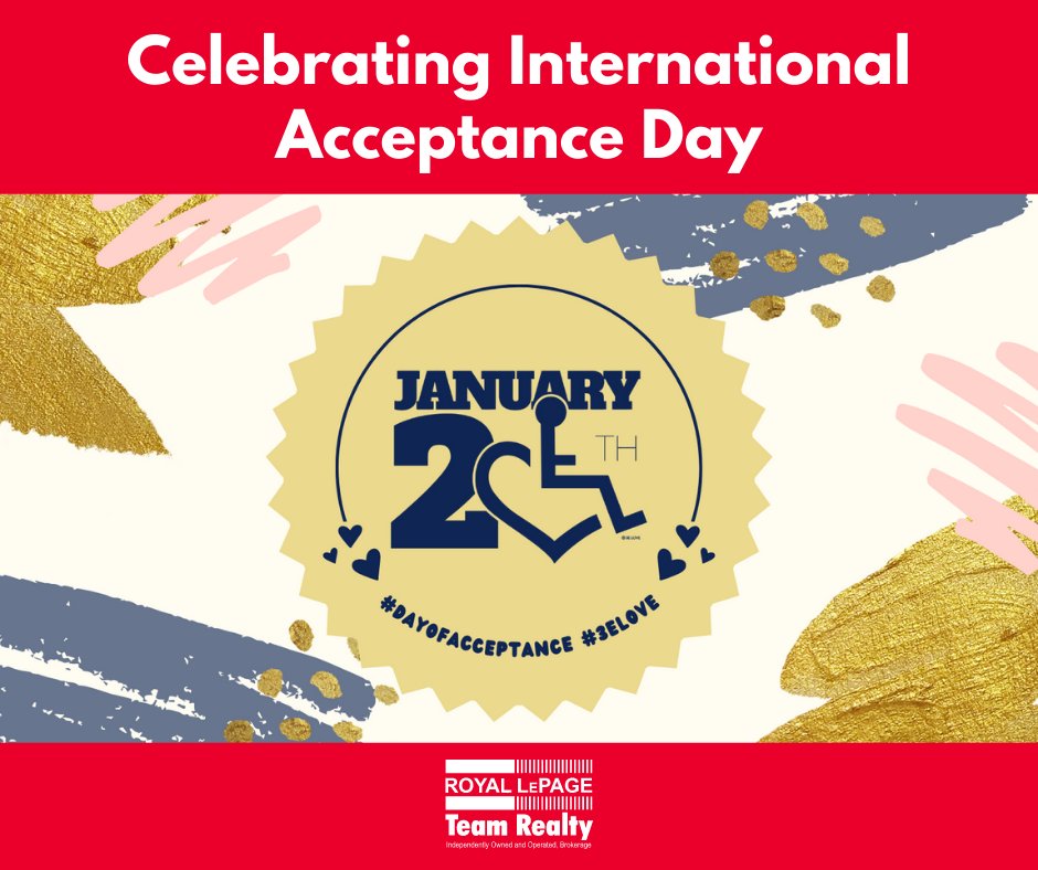 #InternationalAcceptanceDay promotes the acceptance and integration of those living with disabilities. About 22% of Canadians aged 15+ are living with some form of disability that affects their everyday life. It’s up to us to create an accepting environment that fosters success.