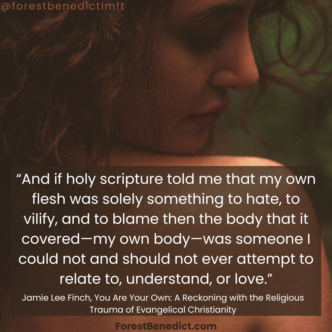 ForestBenedict's tweet photo. 💔 This powerful quote breaks my heart. Bodies are beautiful, intuitive, wise, caring, protective, energetic, and amazing. Our body and its desires are wonderful and worth celebrating. Did religion teach you otherwise?
@jamieleefinch
#religioustrauma #sexualshame #bodyshame https://t.co/8A2uySsfKt