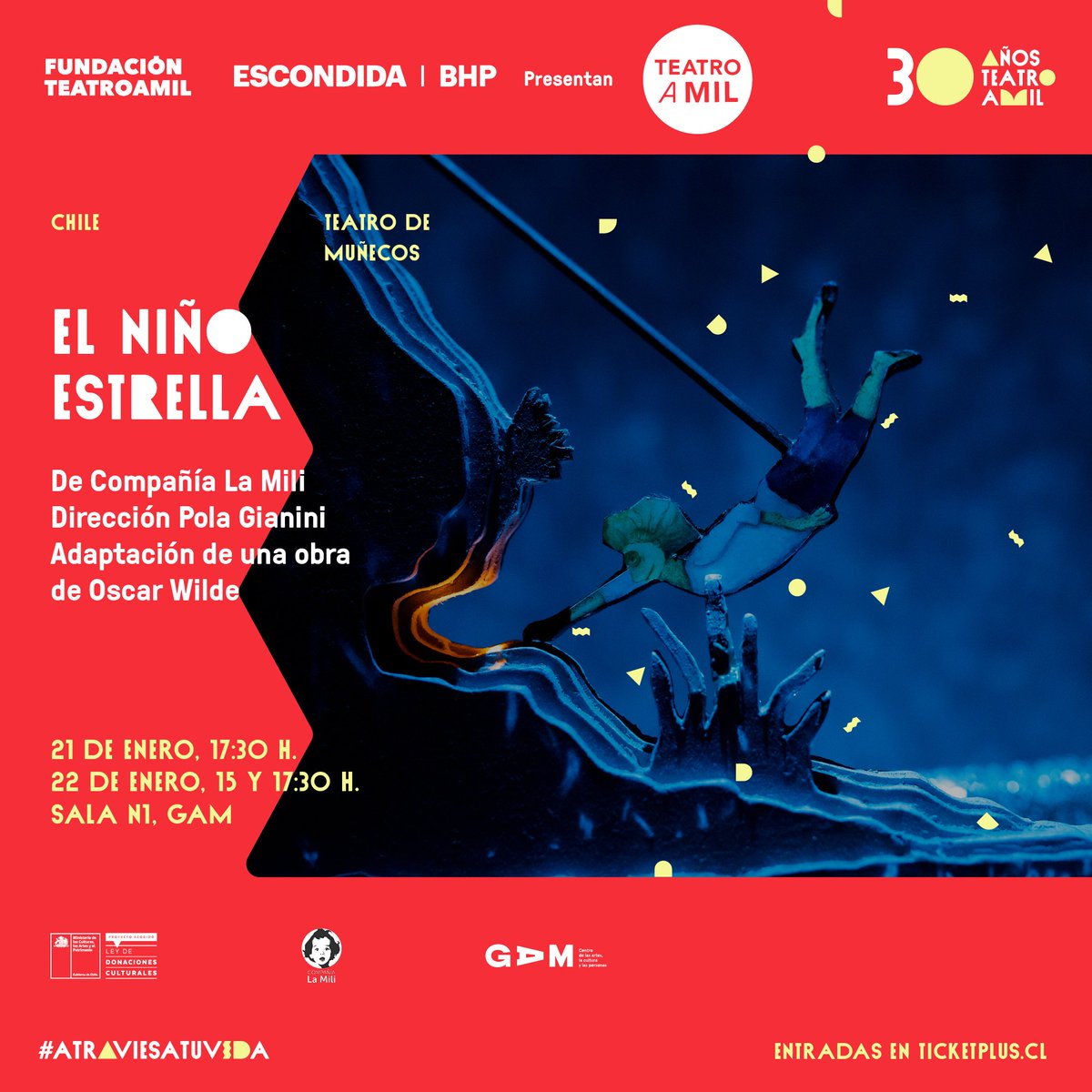 centroGAM's tweet photo. #FITAM2023🤩 Sumérgete en un mundo de mini escenarios😍 junto a toda la familia te invitamos a ver "El niño estrella" 🌟, una obra para todo espectador que adapta un cuento de Óscar Wilde. Dirigido por @polygiannini 
+ info >> https://t.co/zPNqAdCtZz https://t.co/U6D7mCv6wc