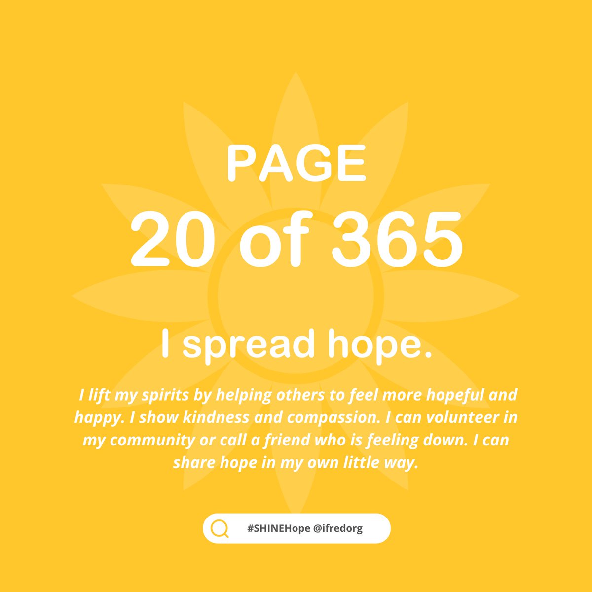 iFredorg's tweet photo. It’s a good day to #SpreadHope to others & be a good #HopeNetwork to someone. How are you writing your story today? May you feel more hopeful & happy today! 🌻
#Hope #SHINEHope #20of365 #365DaysOfHope #NourishingNetworks #affirmations #mentalhealth #wellbeing #dailylife https://t.co/IZ8oQQtkVv