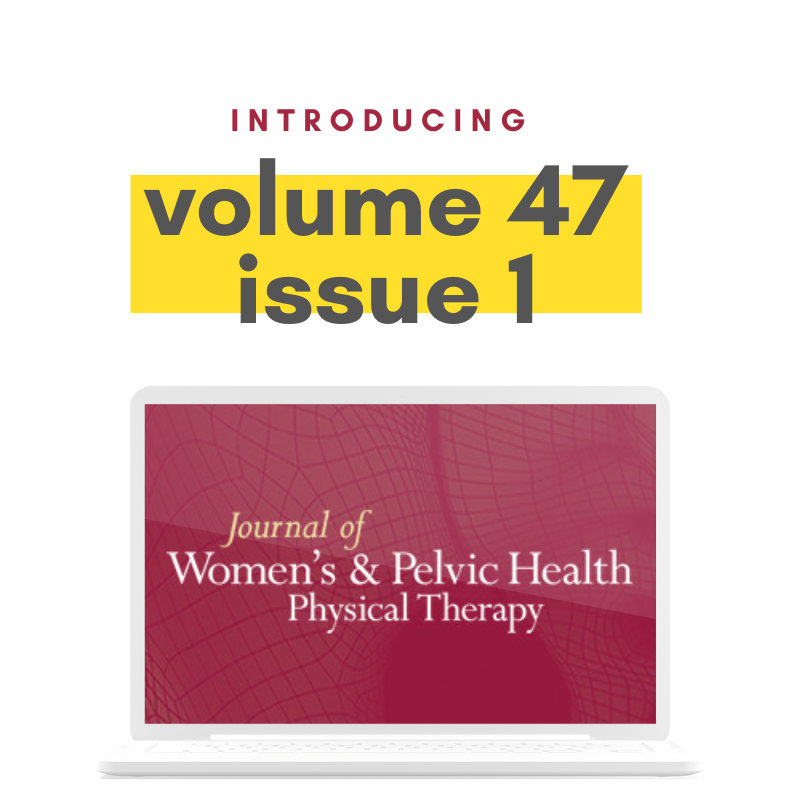 The newest issue of the Journal of Women's & Pelvic Health Physical Therapy is out now! 

Access Volume 47 - Issue 1: bit.ly/JWPHPTcurrenti…

#JWPHPT #womenshealthPT #pelvichealthPT #physicaltherapy