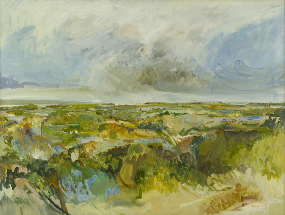 moma_paintings's tweet photo. Jane Wilson, The Open Scene, 1960 #janewilson #museumarchive https://t.co/9xdsJn2jyE https://t.co/e8wRwUCqfc