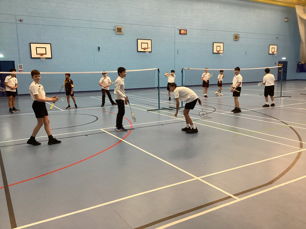 Some fantastic rallies today at Year 7 badminton. We have some superstars in the making 🤩🏸👌 #BoltonSport #BSBD #BoltonY7 #BoltonBadminton