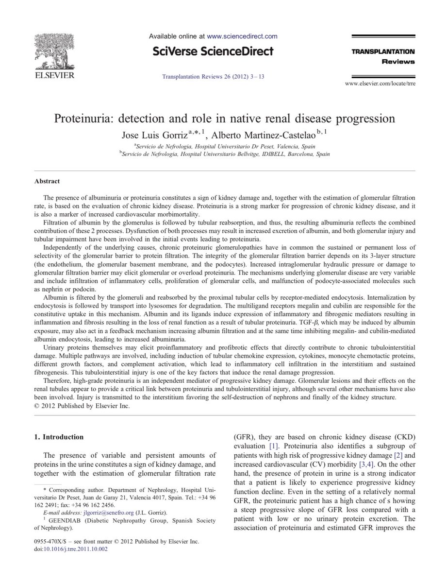Edgar V. Lerma 🇵🇭 on Twitter "Renal Physiology 101 Albumin and its