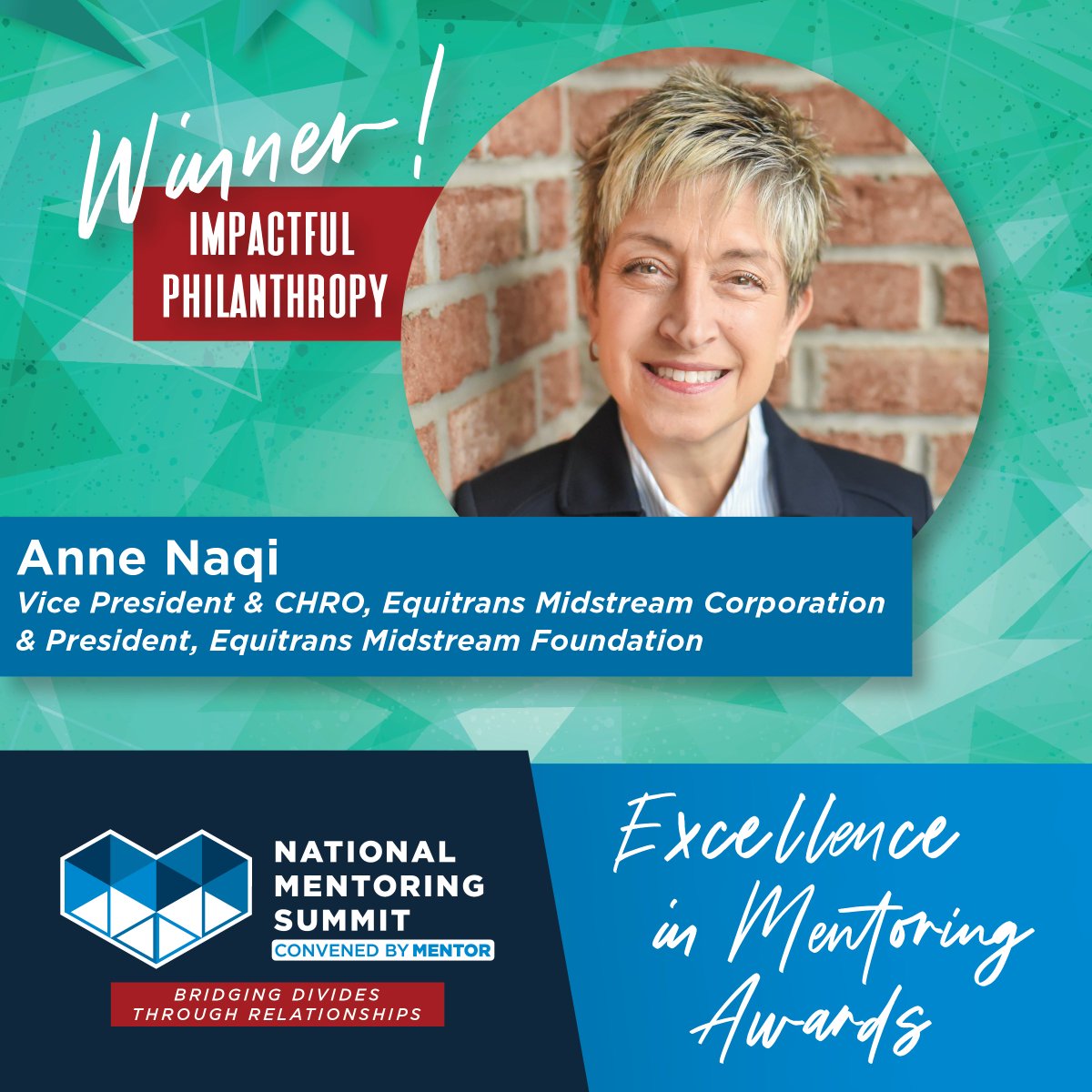 Congratulations to the winners of our 2023 Excellence in Mentoring Awards! We are continuously inspired by these honorees & are so grateful to have them in the mentoring movement. Read more about their work & impact at: bit.ly/2MupaIR #MentoringAmplifies #MentoringMonth