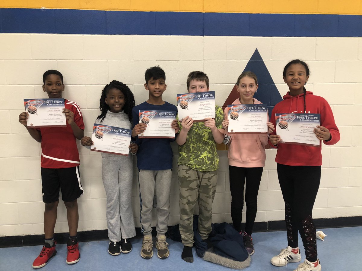amavesedu's tweet photo. Proud of these students for representing Chapel Hill at the Knights of Columbus Free Throw Competition! @ChapelHillOCSB https://t.co/XNgAg9AWwS