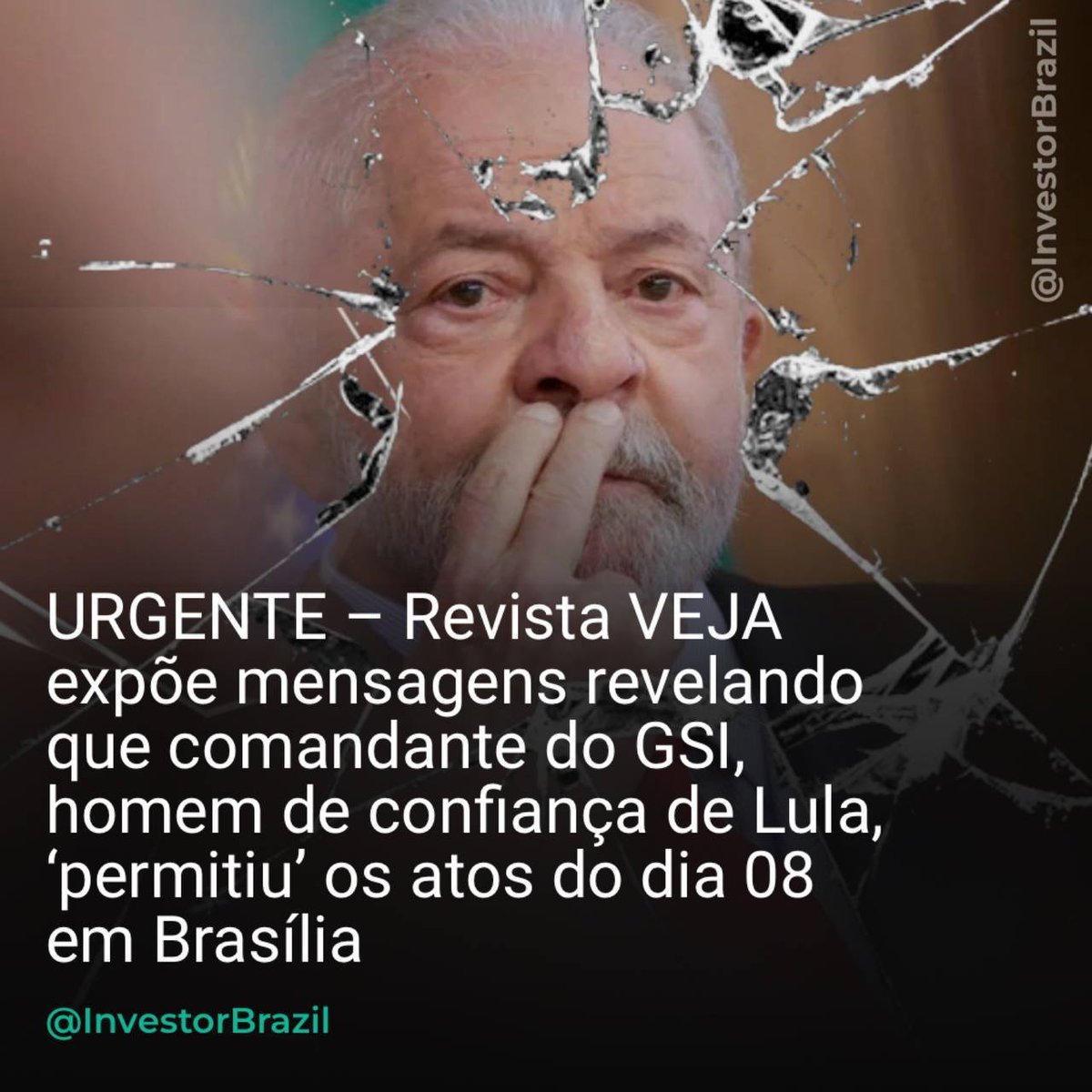 DanVitorPH's tweet photo. 🚨URGENTE! - Mensagens obtidas pela revista VEJA revelam que houve participação do GSI nos atos de vandalismo em Brasília (08), comandado pelo general Marco Edson Gonçalves Dias, que chefiou o esquema de segurança pessoal de Lula por vários anos.

➡️ VEJA: https://t.co/RcsskSLcnL https://t.co/wYjvrZuMGm