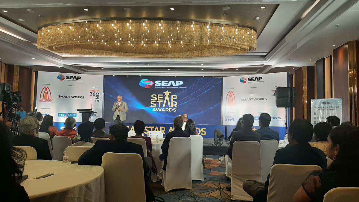 SEAPune's tweet photo. Pune’s illuminary technology scion himself @anandesh speaks about making it easier for the IT companies through the ecosystem being created at SEAP. #punetechecosystem #itecosystem #buildingrelevance https://t.co/9rVIsYJ2US