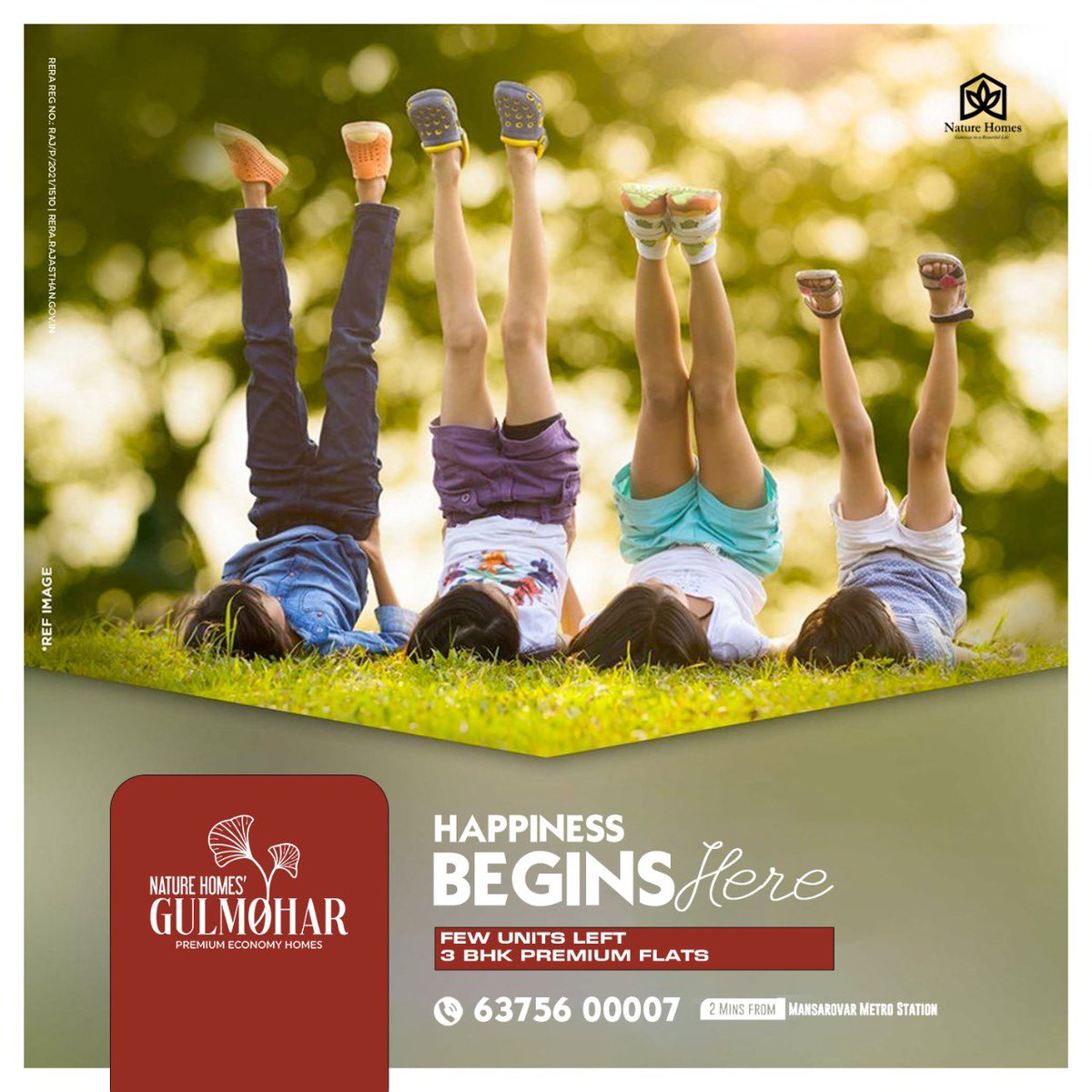naturehomespace's tweet photo. Making your home luxurious and livable, to ensure your satisfaction.

|| Nature Homes || • 3BHK flats starting from ₹88 Lacs (Inclusive of Maintenance, Car Parking, GST, Club House Charges)

Call us at : 6375600007
Email : info@naturehomes.in
📍 Address : Mansarovar, Jaipur https://t.co/28zG0vH5DC