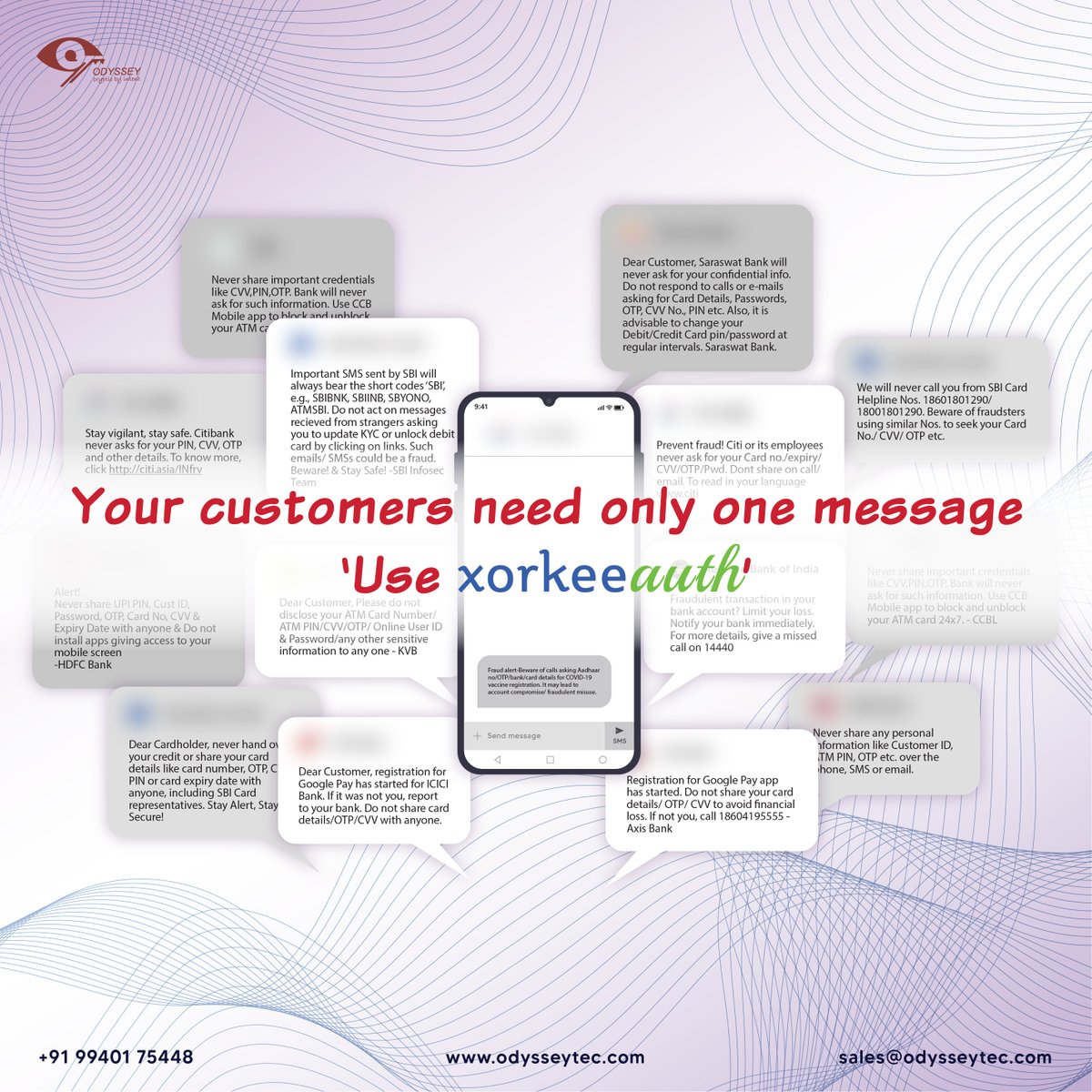 OdysseytecIndia's tweet photo. Visit us at stall C 309 at IBEX India from January 20-21, 2023, to know more.
Venue- Jio World Convention Centre, Mumbai, India.

#authenticationsolution #xorkee #odysseytechnologies #ibexindia https://t.co/Ob5I5BmSy8