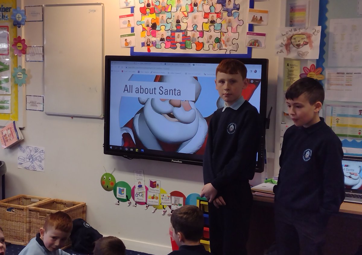 MrsSmithToday's tweet photo. Our amazing P5's have been presenting their research on Christmas symbols to the other classes and each other. Confidently sharing and delivering their work on  a SWAY or PowerPoint. https://t.co/aPuLuh8c6D