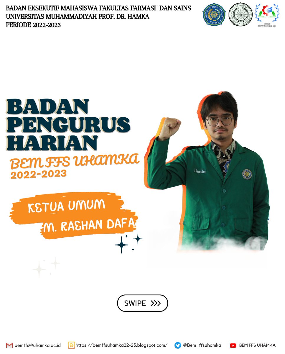 Bem_ffsuhamka's tweet photo. Badan Pengurus Harian (BPH) merupakan badan yang melakukan fungsi kontrol, koordinasi, pengembangan dan peningkatan sistem menajemen administrasi dan keuangan serta komunikasi dalam membangun hubungan internal dan eksternal BEM FFS UHAMKA. https://t.co/ATzYH9nW48