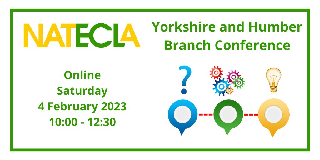 NATECLA National Centre (@natecla) on Twitter photo NATECLA Y&H have a packed online #ESOL Conference organised for Sat 4 Feb
🎤Mary Brandon from <a href="/AsylumMatters/">Asylum Matters</a>
👀Look at food related activities with @heartandparcel
👂<a href="/samshep/">Sam Shepherd</a> on developing a Learner-Responsive ESOL Course
Book here natecla.org.uk/event/1934/NAT… NATECLA Y&H have a packed online #ESOL Conference organised for Sat 4 Feb
🎤Mary Brandon from <a href="/AsylumMatters/">Asylum Matters</a>
👀Look at food related activities with @heartandparcel
👂<a href="/samshep/">Sam Shepherd</a> on developing a Learner-Responsive ESOL Course
Book here natecla.org.uk/event/1934/NAT…