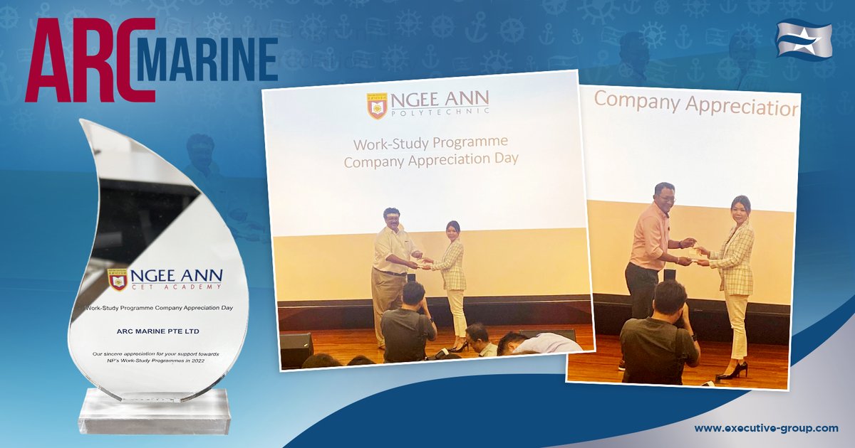 Growth and learning goes hand in hand; to grow is to learn.

Arc Marine Singapore is proud to support Ngee Ann Polytechnic's CET Academy for students to experience and develop personally and professionally regardless of educational background.

#ArcMarine #Growth #Learning