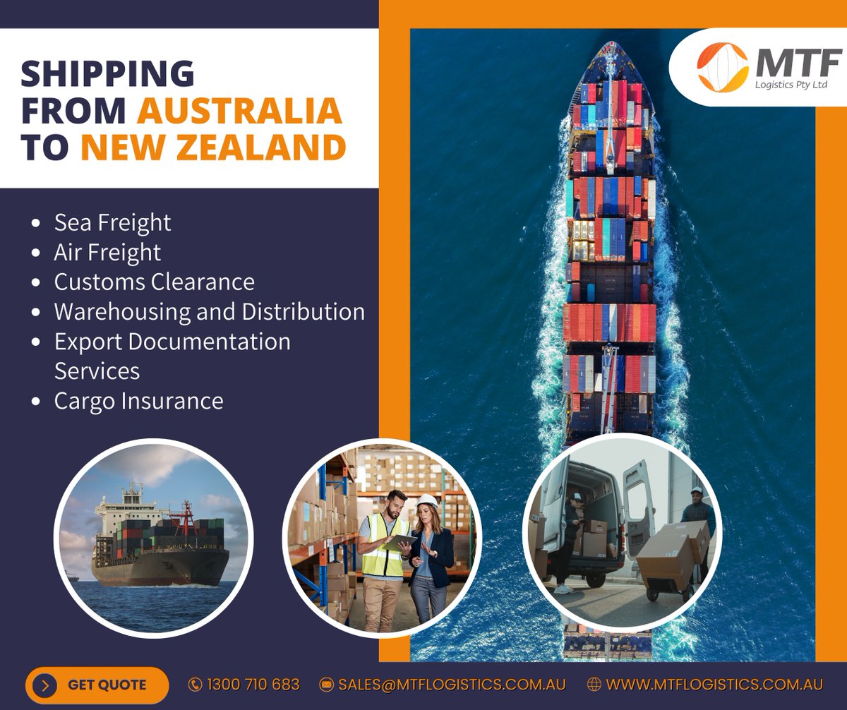 mtflogistics's tweet photo. Shipping from Australia to New Zealand and vice versa! 🚢🌏

Schedule your next shipment from or to New Zealand!
☎️ Get a quote now!

Contact MTF!
🌐https://t.co/fXs1F0JbMD
📧sales@mtflogistics.com.au
📲1300 710 683

#shippingandlogistics https://t.co/kfCNukN7Xu