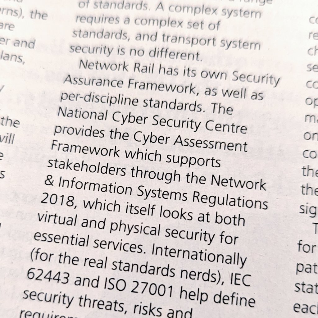 GarethDennis's tweet image. 📢 STILL ON SHELVES!!
I almost forgot to say... It&apos;s been a while, but I&apos;m in the latest issue of @RAIL talking about how the railways try to prevent sabotage and cyber attacks ⚠️
