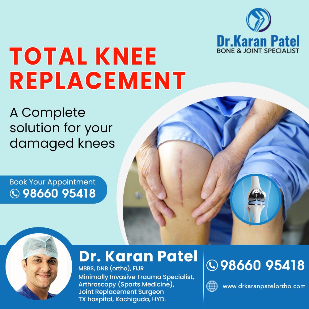 drKaranOrtho's tweet image. Know About a Total Knee Replacement 
A Complete Solution for Your Damaged Knees 

Book Your Appointment Now 
Pls Call : 98660 95418
#drkaranpatelortho #kachiguda #kneeproblems #kneepaintreatment #kneesurgeon #orthopedics