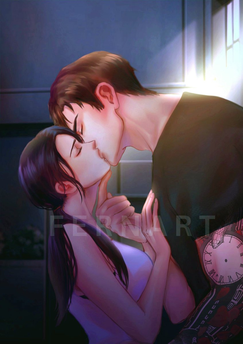 fernart17's tweet photo. "But this time, I'm not going blind..." he whispered. "I'm gonna check for lies."

His index finger pushed my chin up. He bent a little and planted a soft kiss on my lips. As if a taste is enough to know if I lied to him or not.

#JonaxxACTYAKab32 https://t.co/lcRU2vymm8