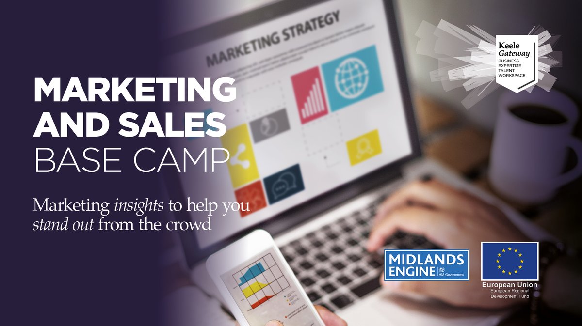 KeeleBusiness's tweet photo. 🚨 Don't miss out! The deadline to apply for our fully-funded Marketing and Sales Base Camp is 5pm today.

A two-day workshop focussed on maximising marketing and sales strategies to drive growth in your business 📈 

#KeeleBaseCamp https://t.co/cEktQGR4l6 https://t.co/0oWf5cLmZA