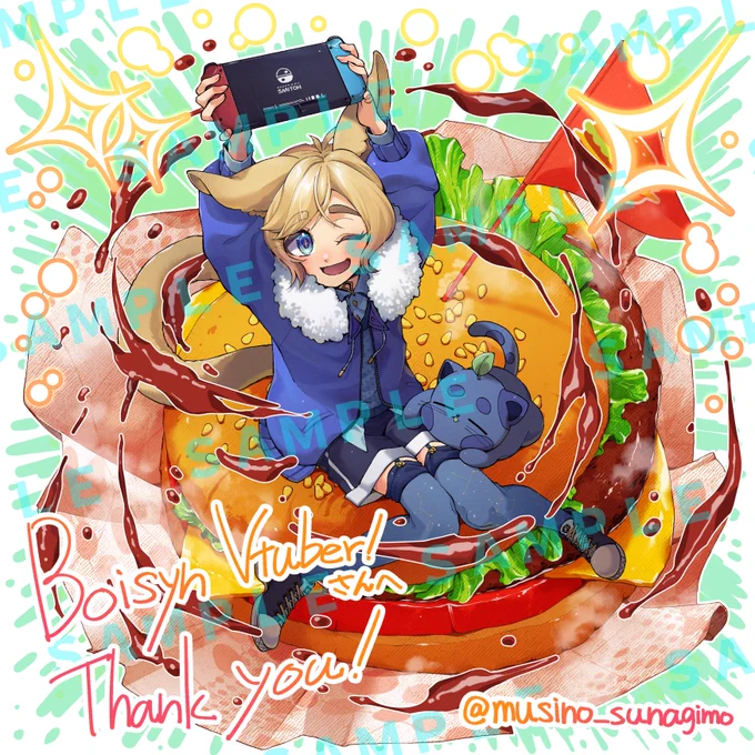 コミッションです!リクエストありがとうございました…! #Skeb #Commission より 
