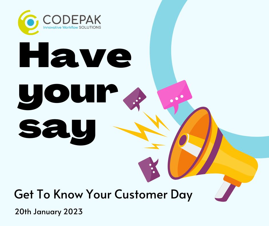 CodepakSolution's tweet image. It's Get to Know your Customer Day, and we want to know what you have to say about our Solutions!
Let us know in the comments below.
Want to learn more about us? Check out our website!
codepaksolutions.com