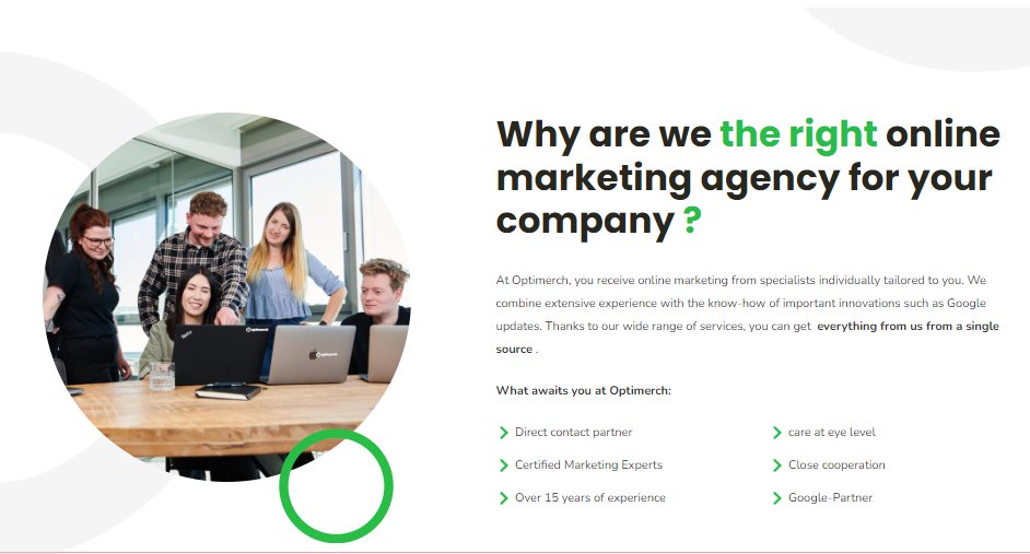 At Optimerch, you receive online marketing from specialists individually tailored to you. We combine extensive experience with the know-how of important innovations such as Google updates. Thanks to our wide range of services, you can get  everything from us from a single source