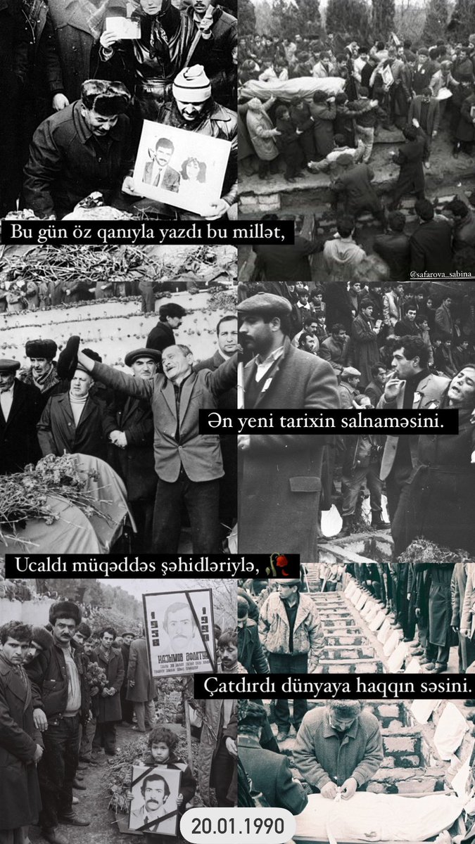 WithAzerbaijan's tweet photo. The former administration of the USSR deployed Soviet troops to Baku on the night of 19 to 20 January 1990 to suppress the desire of independence, sovereignty and freedom of our nation, a massacre was committed against the civilians.  #20yanvar1990 https://t.co/t9Jm49xtom