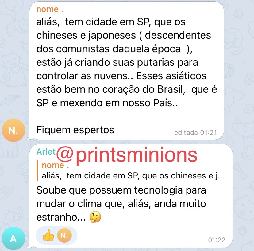 printsminions's tweet photo. os comunistas chineses e japoneses estão mudando o clima de sp https://t.co/eTdblWiwF3