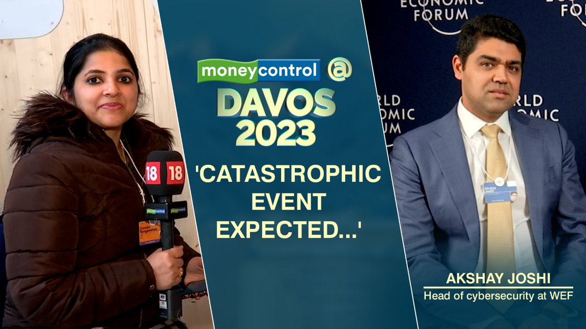 Moneycontrol (@moneycontrolcom) on Twitter photo #MCAtDavos2023 | "93% of cyber executives expect a catastrophic cyber event in the next two years. Must ramp up defence and invest more in cyber security", says Akshay Joshi, the head of cybersecurity at <a href="/wef/">World Economic Forum</a>.
πΉ Watch ‡οΈ
youtube.com/watch?v=7HxO5Uβ¦
<a href="/chandrarsrikant/">Chandra R. Srikanth</a> | #WEF23 #Davos #MCAtDavos2023 | "93% of cyber executives expect a catastrophic cyber event in the next two years. Must ramp up defence and invest more in cyber security", says Akshay Joshi, the head of cybersecurity at <a href="/wef/">World Economic Forum</a>.
πΉ Watch ‡οΈ
youtube.com/watch?v=7HxO5Uβ¦
<a href="/chandrarsrikant/">Chandra R. Srikanth</a> | #WEF23 #Davos