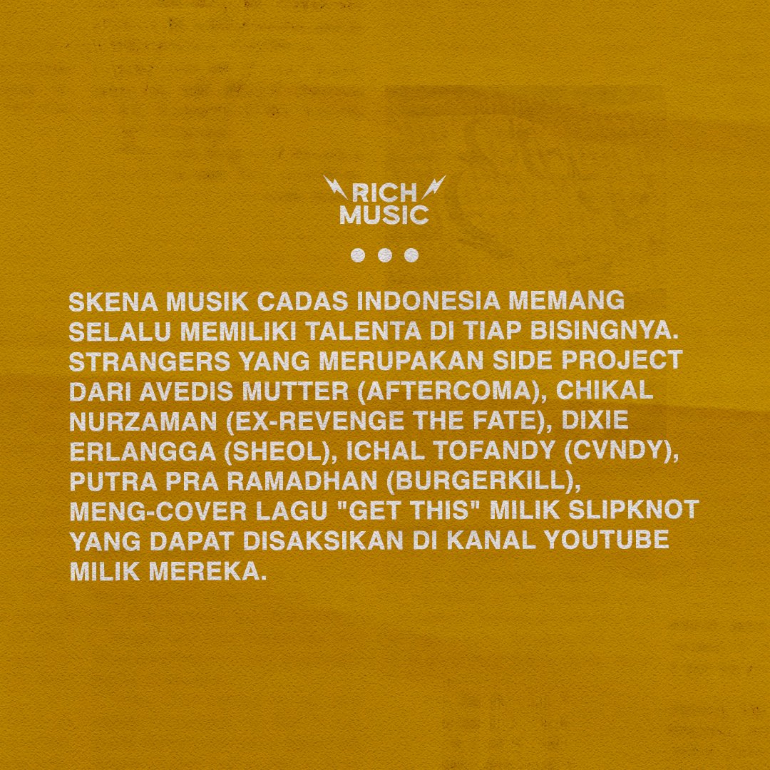 <a href="/strangers_ina/">S̶☨̶R̶A̶N̶G̶E̶R̶S̶</a> beri persembahan untuk menghormati <a href="/slipknot/">Slipknot</a> yang sudah bisa kamu tonton di YouTube mereka, friend!

l8r.it/K8gL