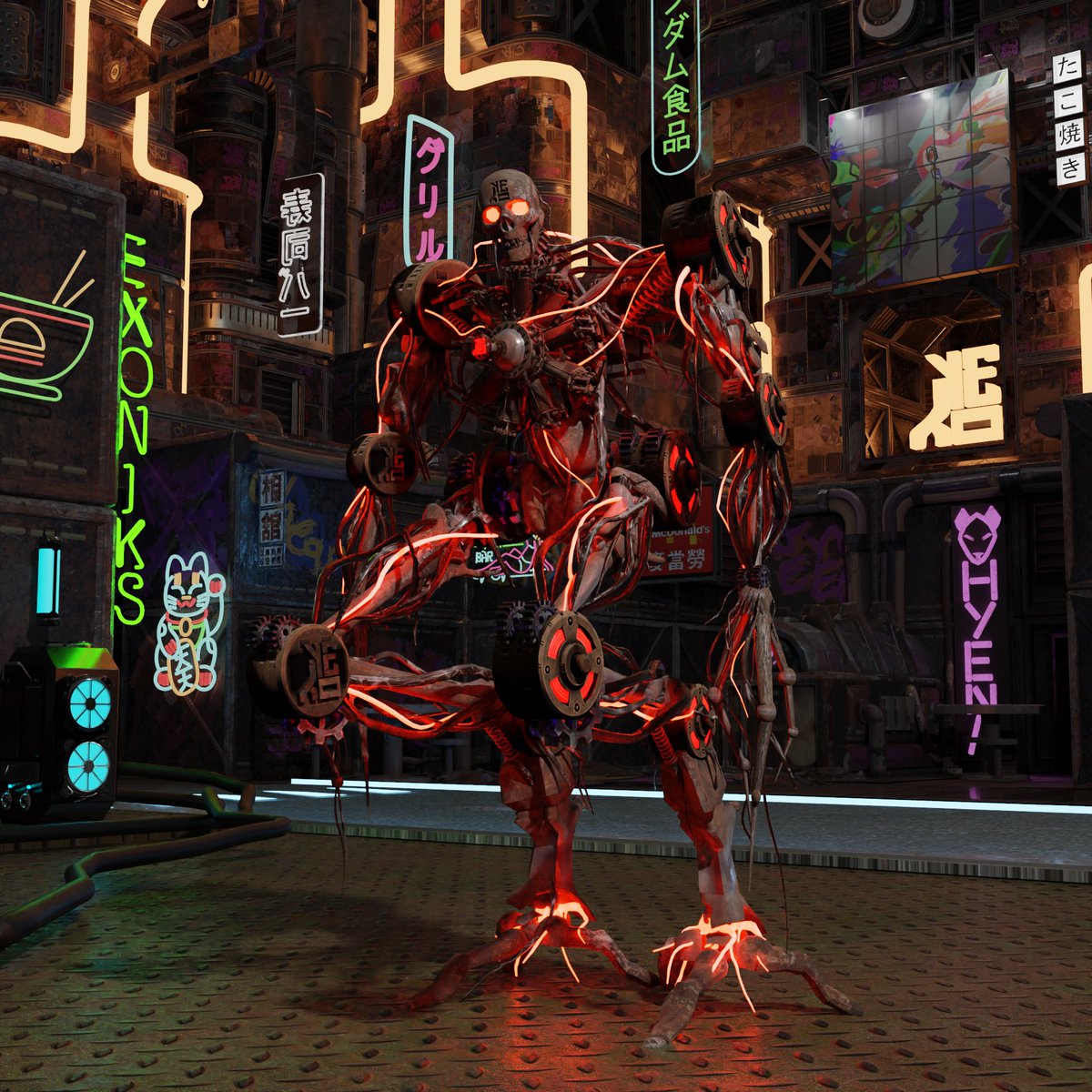 GM Exonians, meet the Legendary #NFT that is deemed the most unique. #mintingsoon on 15th Feb, be a part of the next #Meta #tech #NFTCollection  

Meet : XOMBIE

#ETH #artwork #nftart #NFTartists #NFTCommunity #NFTGiveaways #blenderart #Blender3d #blender