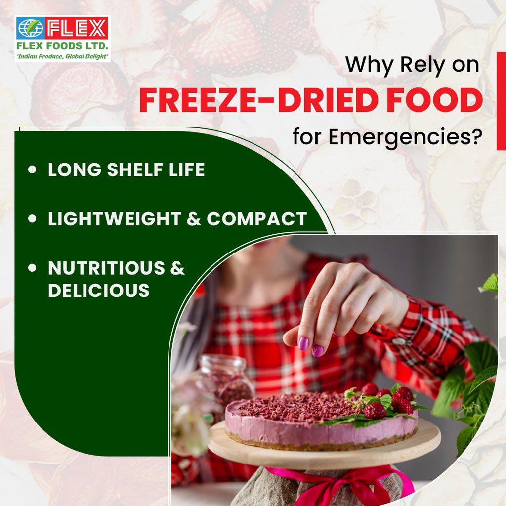 Here’s why you should count on freeze-dried food for food emergencies! 

#frozenfoods #freezedried #frozen #frozendessert #flexfrozen