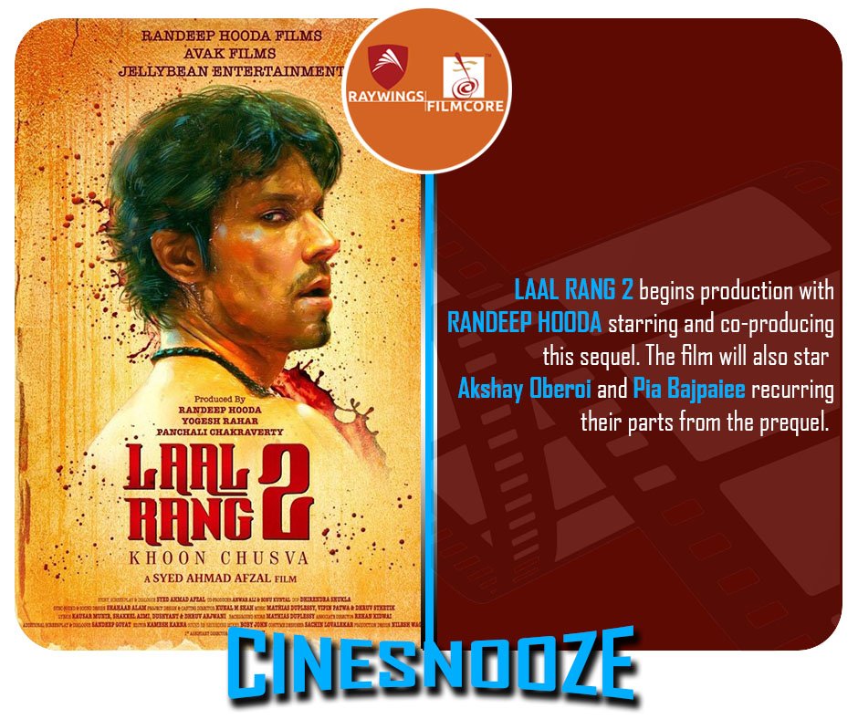 RFilmcore's tweet photo. #RandeepHooda starrer #LaalRang to get a sequel. Production for #LaalRang2 begins!
#raywingsfilmcore #cinetile #cinesnooze #Bollywoodupdate #director #UpcomingMovie #cinema #bollywoodlife #bollywoodmovies #Bollywooddrama #bollywoodupdate #bollywoodnews #bollywoodstars https://t.co/Y4PB0xW11l