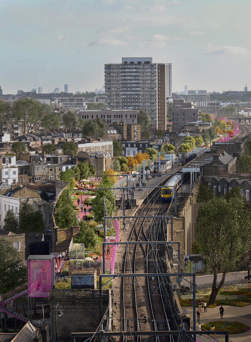 The @CamdenHighline has obtained planning permission! Transforming a disused railway viaduct into an elevated park, the Highline will bring new green space, connectivity, and an international visitor attraction to London. We’re delighted!