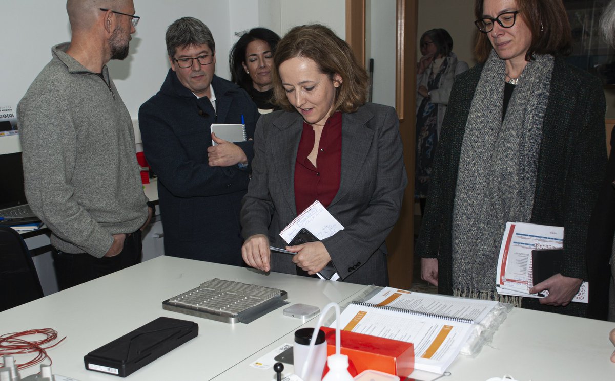 PFab3d's tweet image. ✅️Visita de la Presidenta del @CSIC Eloísa del Pino al laboratorio de Fabricación Aditiva de Metal de FAB3D en el @CSICCENIM

🤌Geometría metálica compleja. Solo posible por Fabricación Aditiva

@csicdivulga

#fab3d #magiccube #csic #slm #3dprint #cenim #3dmetalprint #3dprint