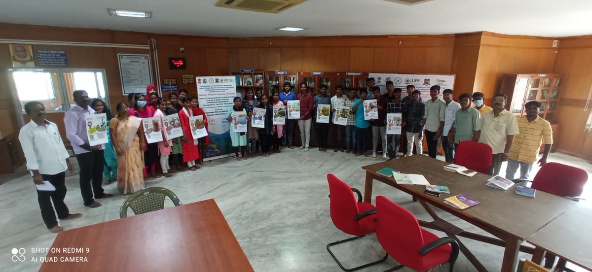 cas_envis's tweet photo. To create awareness about the Mission Life (Life style for Environment), we are conducting the awareness programme with the https://t.co/ELPGJbimha. students of our CAS in Marine Biology, Annamalai University and take pledge today. #ChooseLife #LifeMission https://t.co/b2sdSW8LDa