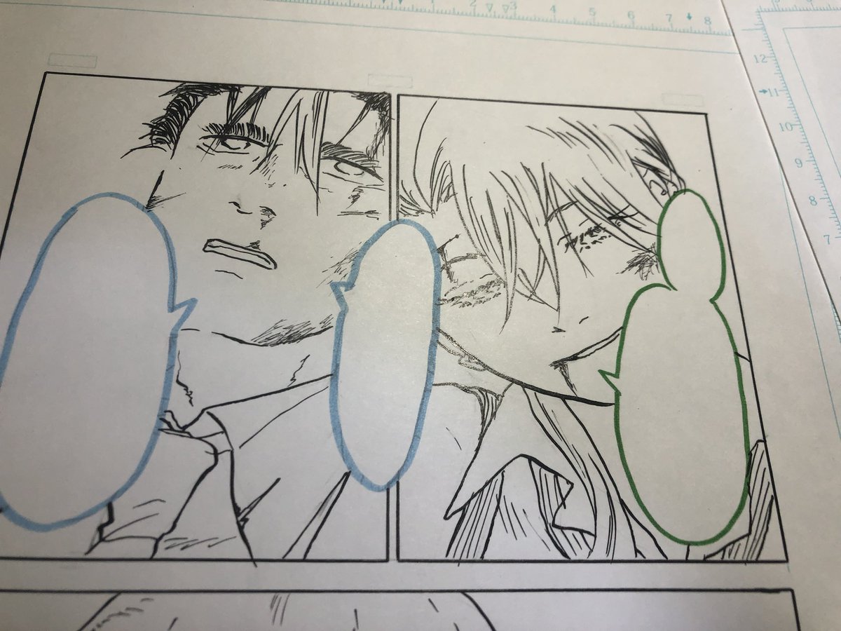 仕事早く終わったのでアオチリを描いています。顔面のお怪我は派手な負傷に見えますが、2人とも無事です。 