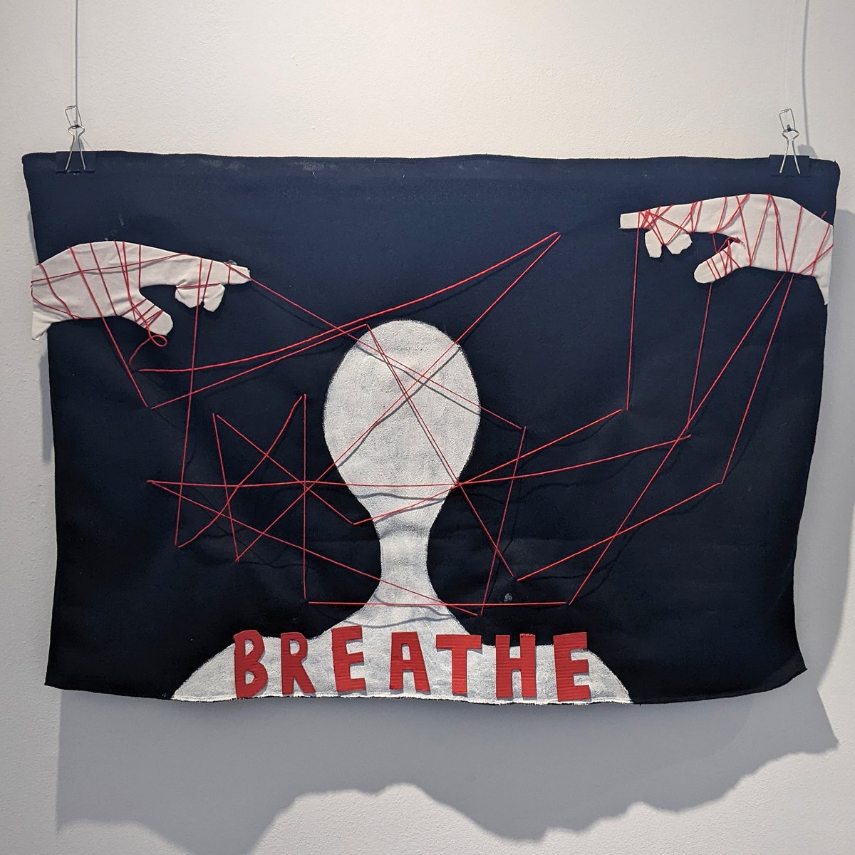 dac_add's tweet photo. Mixed media banners from UAL3 in Arbroath. https://t.co/AydIGtOeRZ