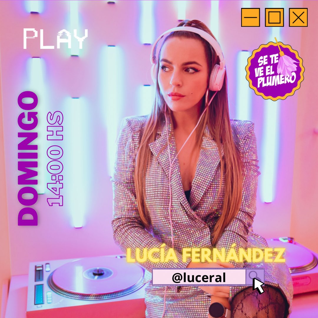 seteveelplumer0's tweet photo. Este #domingo a las 14 hs en #seteveelplumero entrevistamos a #LuciaFernandez 🎙️ #madrid #plumastv https://t.co/PG6uD3qExp