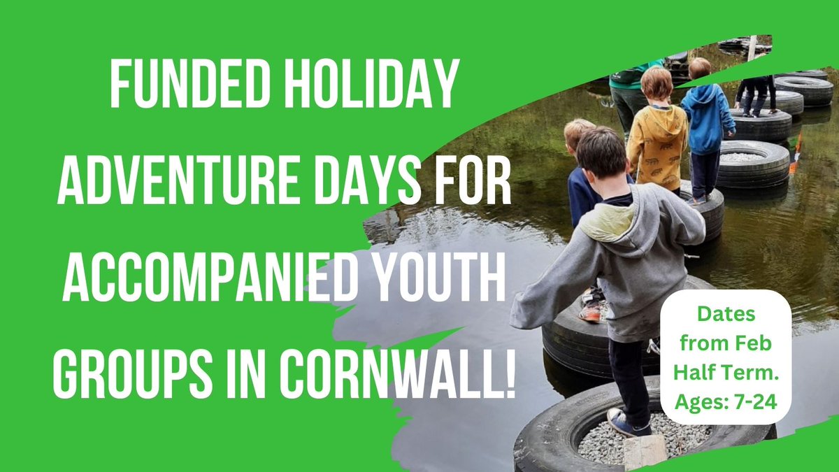 Does your organisation work with groups aged 7 to 24 and have an income under £1million/year? Love supporting young people to get active outside? We’re offering Adventure Days for youth groups of up to 12 young people &amp; their youth workers! Email Skillsforlife@bfadventure.org