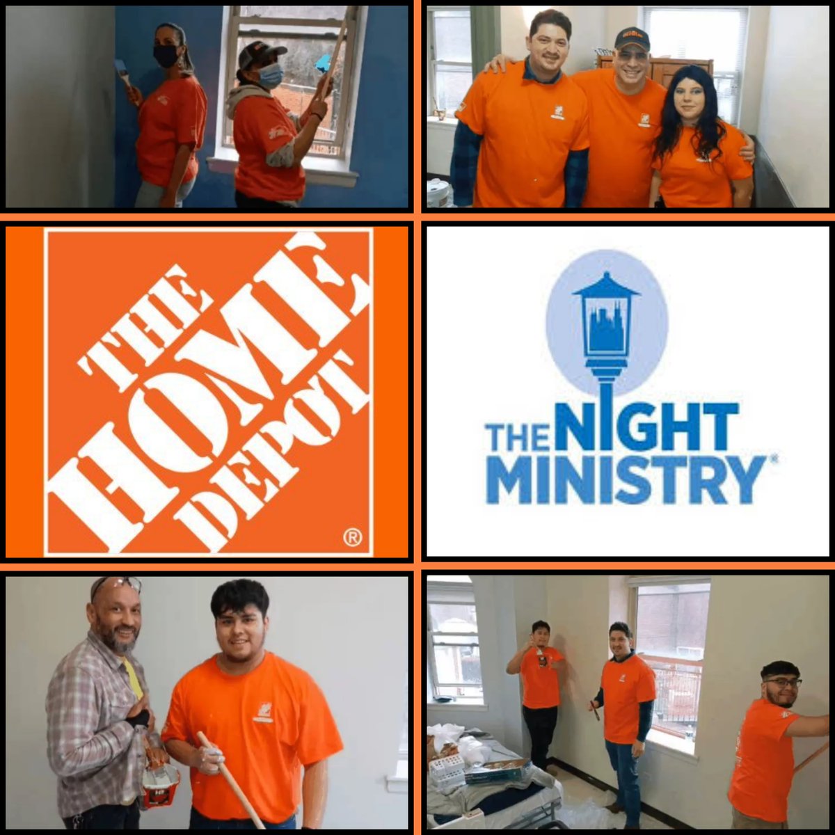 Thank you 1980 for your partnership on our 1961 team depot project 🧡 So proud to see our stores come together to give back to the community 🧡And a very special thank you to @NightMinistry for hosting us and giving us this opportunity. @D65Hutch @LemmaTony @LilyGSV @MikeRousek