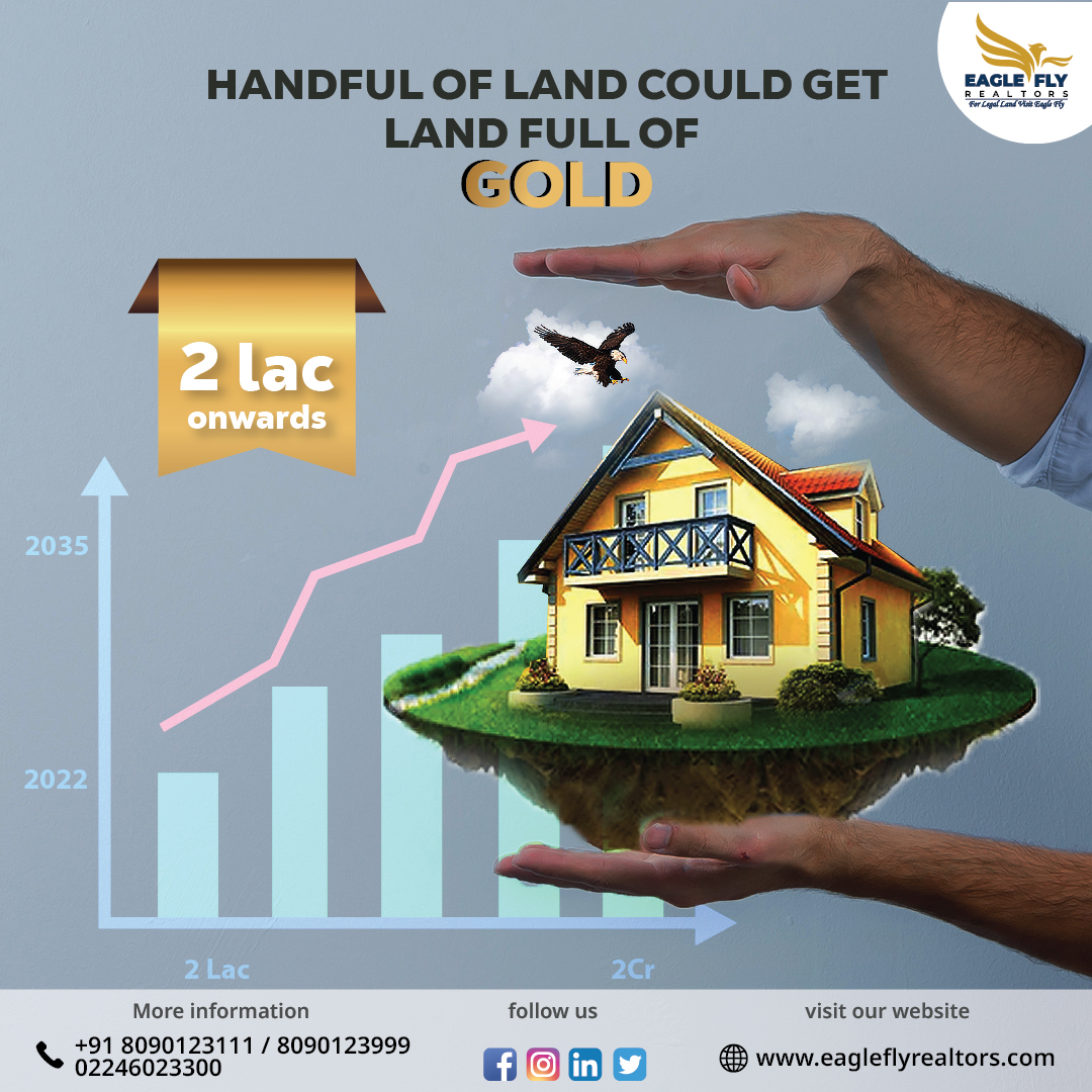 eagleflytweets's tweet image. Gold is a part of investment but have you heard of Golden Investment ? Which is getting an #openplot under #NAINA. Close to #MTHL #MMC #NMIA connectivity project by @CIDCO_Ltd and @MMRDAOfficial