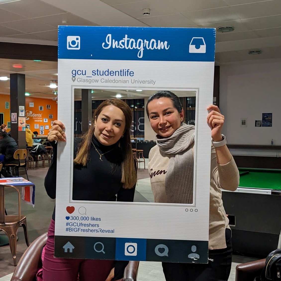 Last night we had our first event of our International Welcome Programme 🥳 Hosted by @GCUstudents, new international students came along to Re:Union Bar for a quiz and some food and drinks for their very first event at GCU🎉