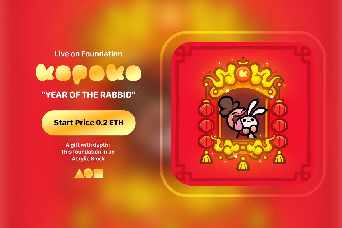 kopokostudio's tweet photo. 新年好 🧧
YEAR OF THE RABBID will be auctioned on Foundation, starting at 0.2ETH https://t.co/jSDmEa1uLn https://t.co/WIrKB5AQ5t