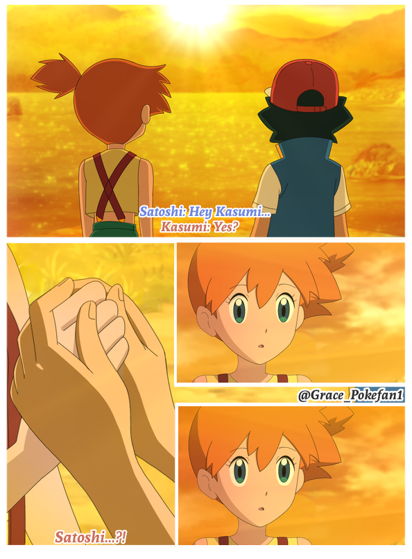 Grace_Pokefan1's tweet photo. A moment of gratitude 🧡💙

#anipoke #pokeani #アニポケ
#pokeshipping #Satokasu
#Misty #Ash 
#Satoshi #Kasumi #FANART https://t.co/cefG7XdOVk