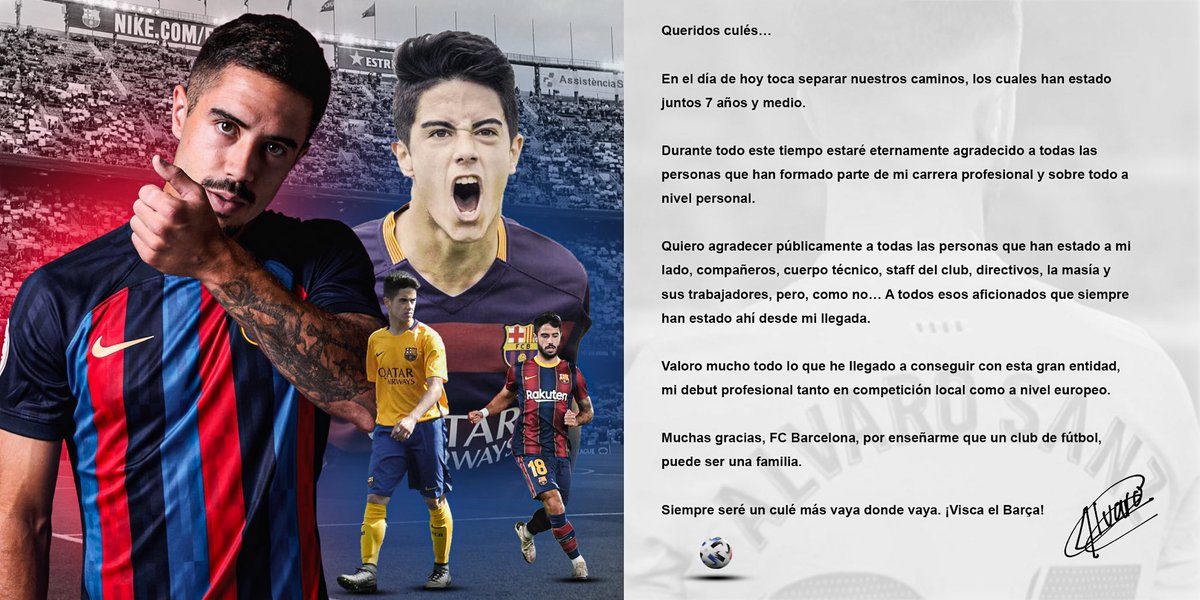 ¡Muchas gracias <a href="/FCBarcelona/">FC Barcelona</a>, hasta pronto! 💙❤️
