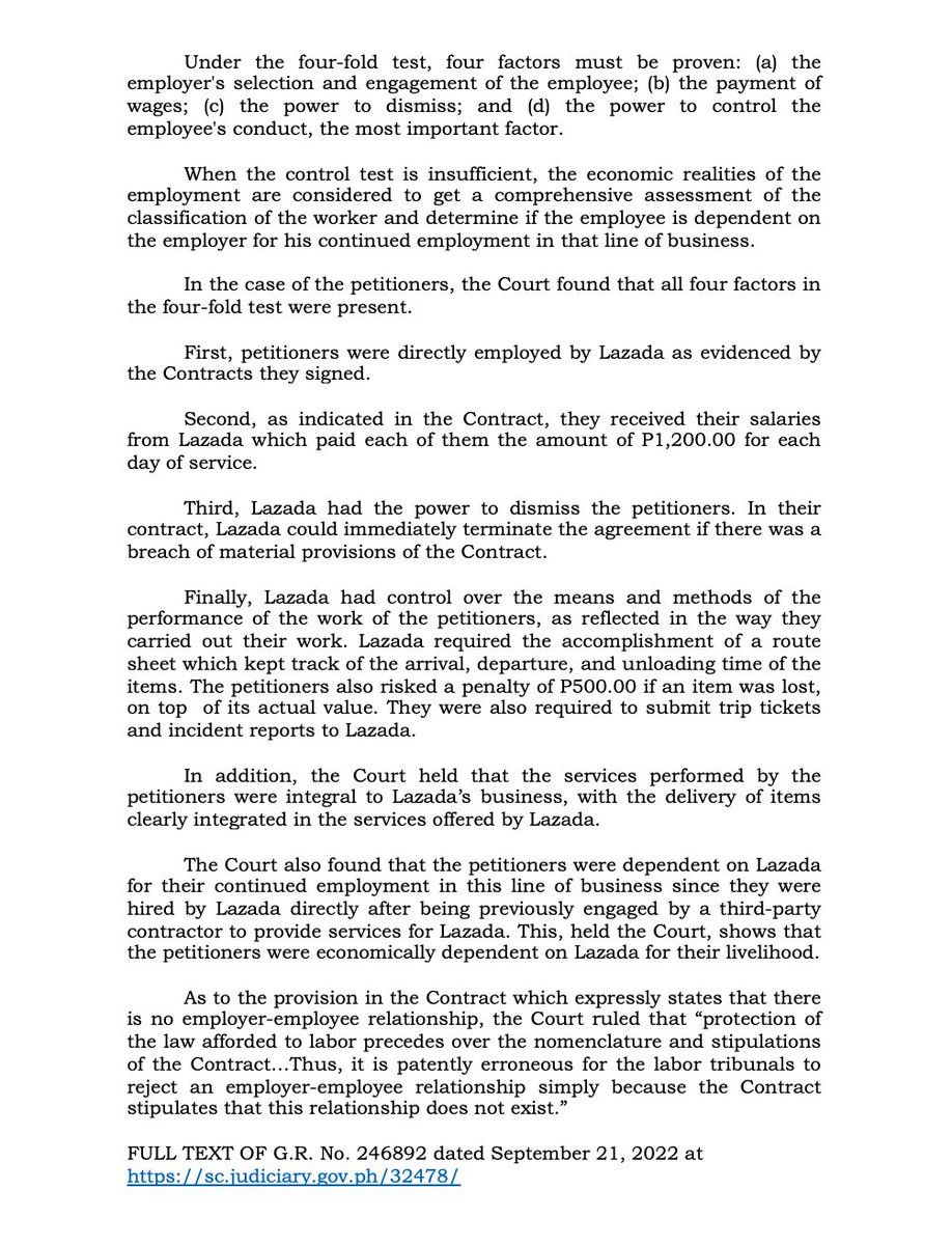 SCPh_PIO's tweet photo. READ: SC Rules in Favor of Dismissed Lazada Riders
https://t.co/ndZJEKPhHD https://t.co/YGgHhCZXmE